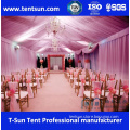 The most fashional wedding tent pleated lining and curtain